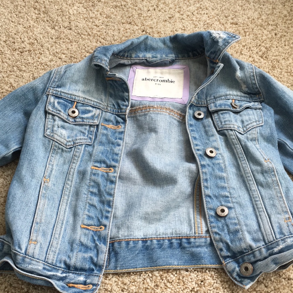 Abercombie kids LARGE jean jacket